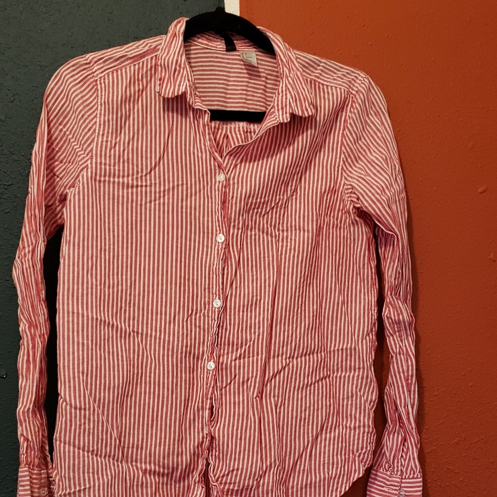 Red striped long sleeve